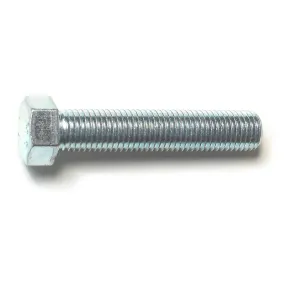 10mm-1.25 x 50mm Zinc Plated Class 8.8 Steel Fine Thread Metric JIS Hex Cap Screws