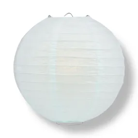 10" Arctic Spa Blue Round Paper Lantern, Even Ribbing, Chinese Hanging Wedding & Party Decoration