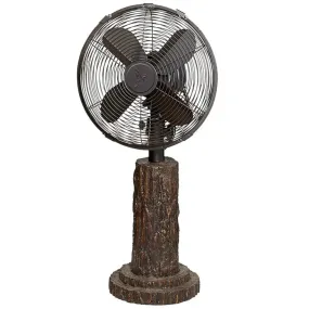 10" Standing Table Fan - Fir Bark