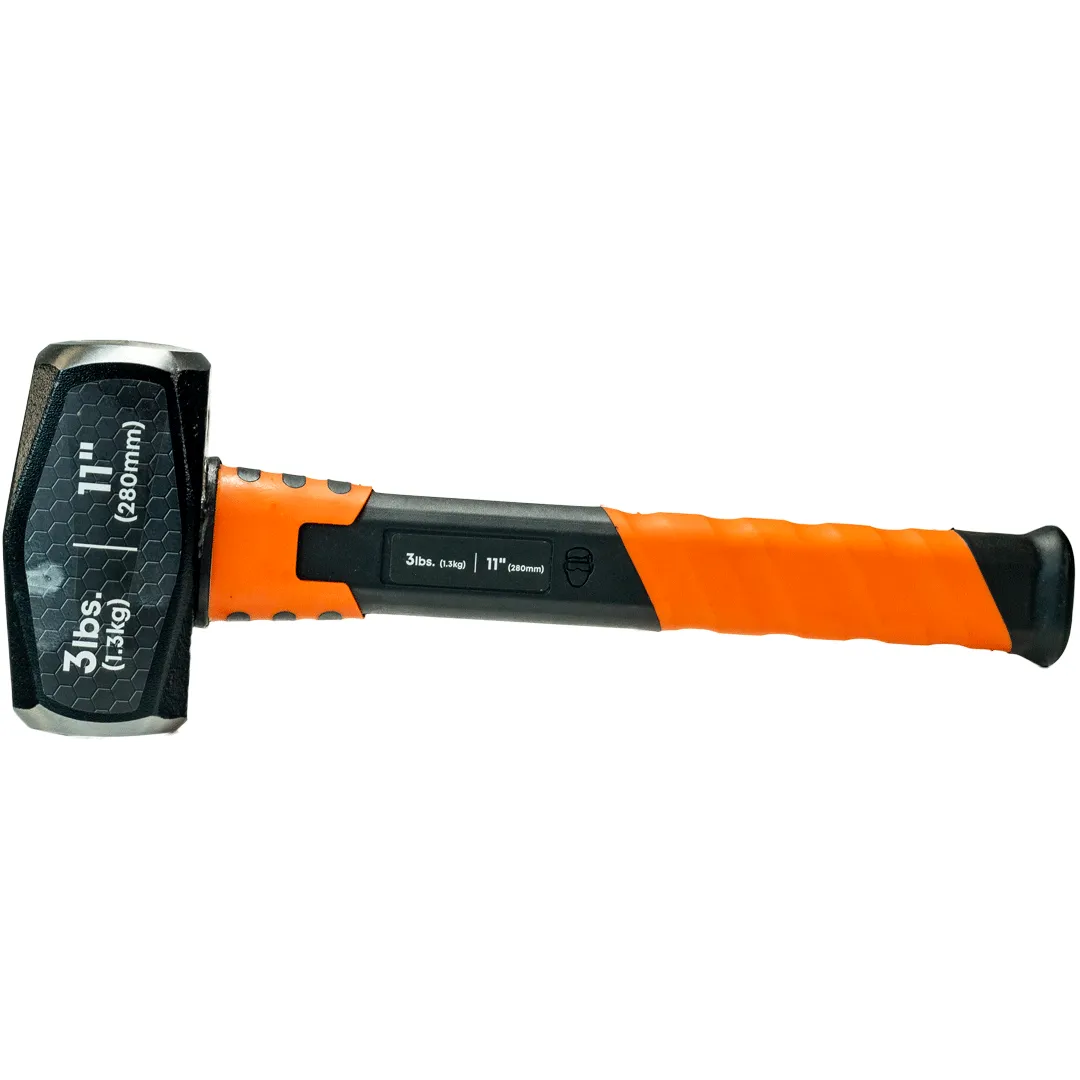 11" Drilling Hammer with Fiberglass Handle, 3 lb.