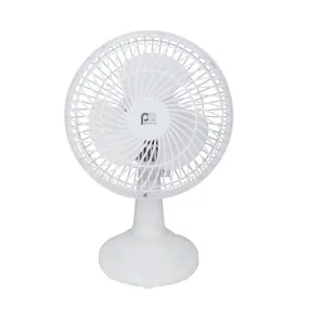 2-in-1 6" Clip-On Fan with Table Top Adapter and Fully Adjustable Fan Head