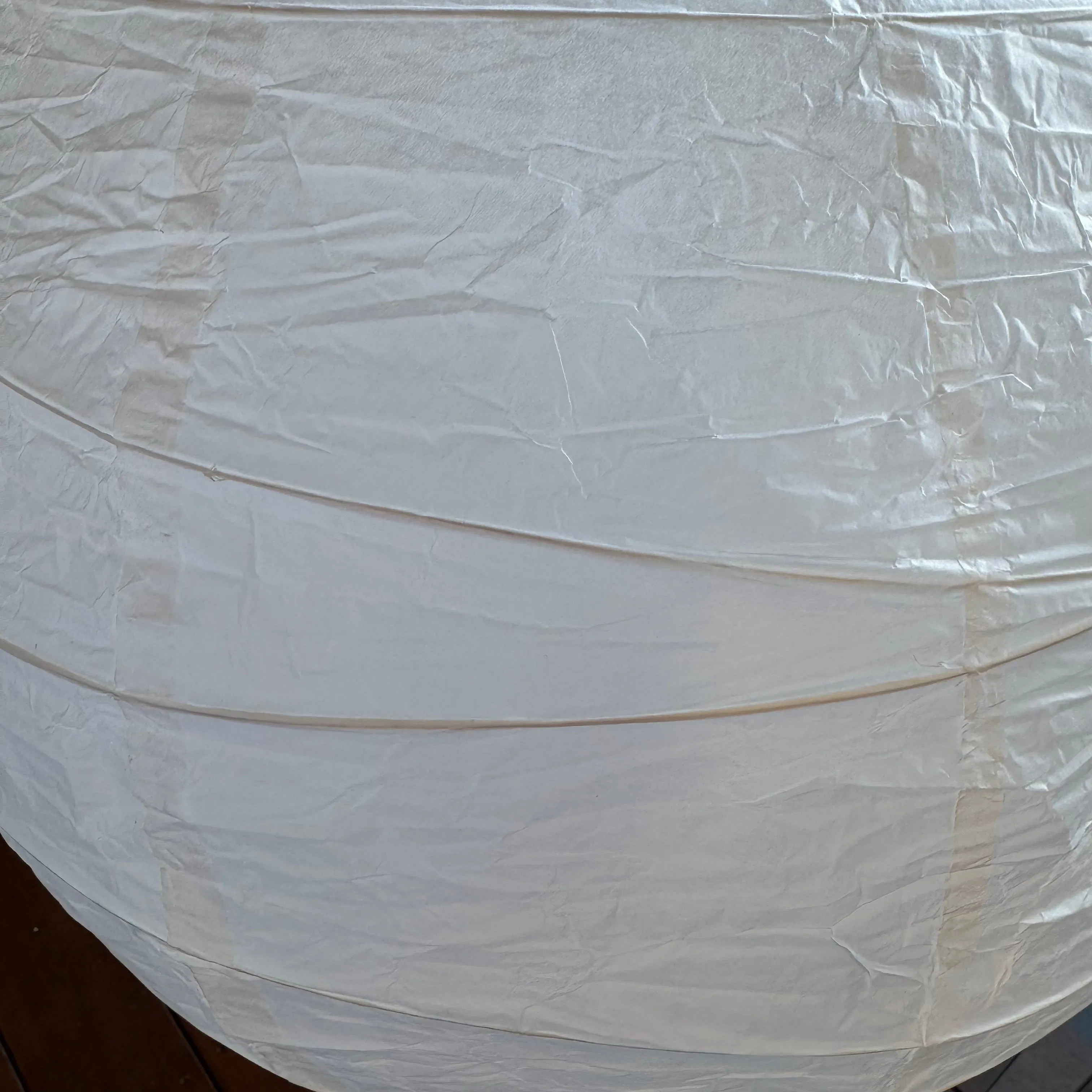 2 pack - 50cm IRREGULAR RIBBED White Paper Lantern