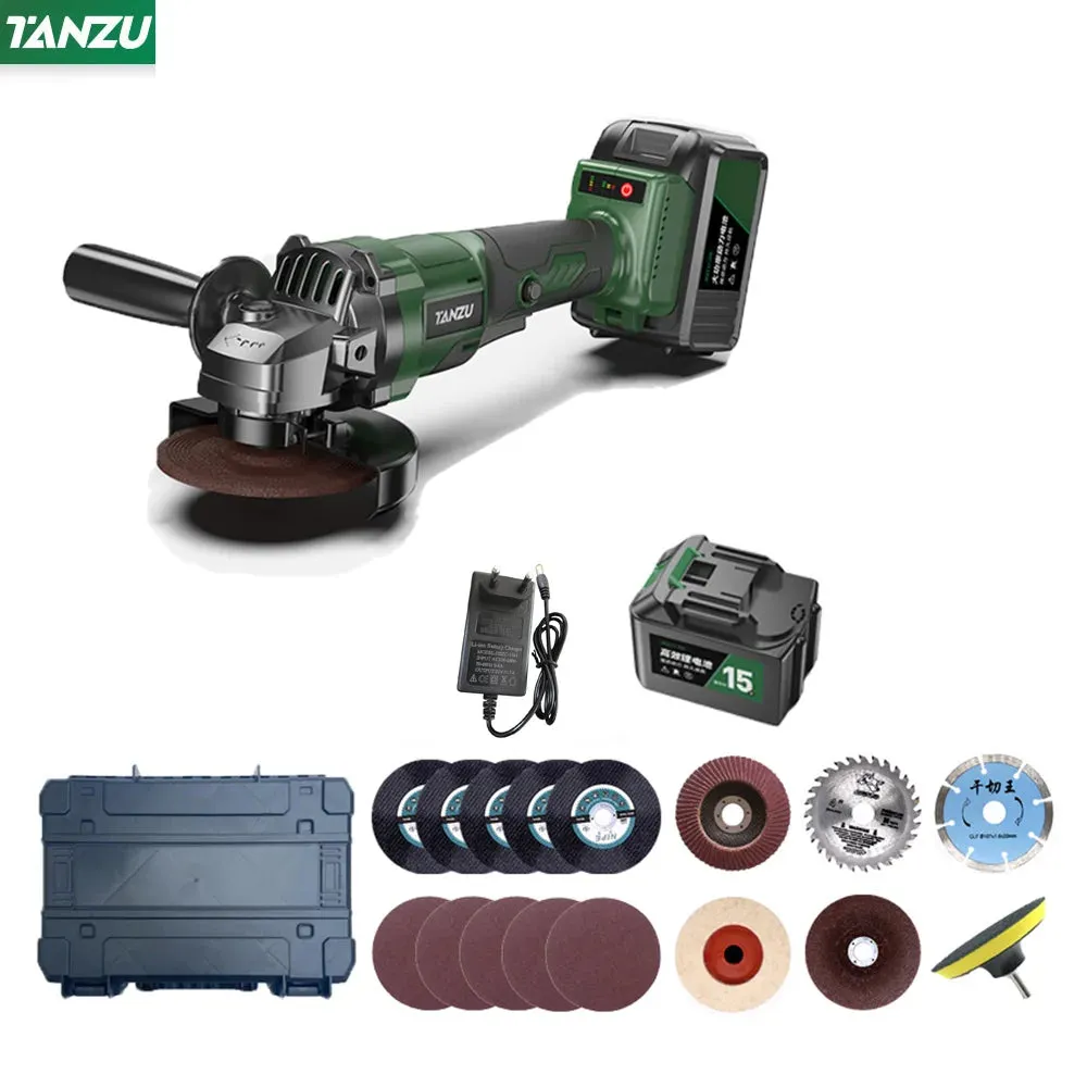 21V Brushless Angle Grinder 4 Inch Cordless Polishing Machine