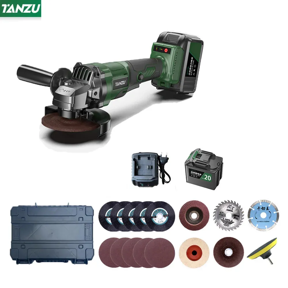 21V Brushless Angle Grinder 4 Inch Cordless Polishing Machine