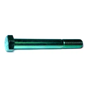 3/4"-10 x 6" Green Rinsed Zinc Grade 5 Hex Cap Screws (12 pcs.)