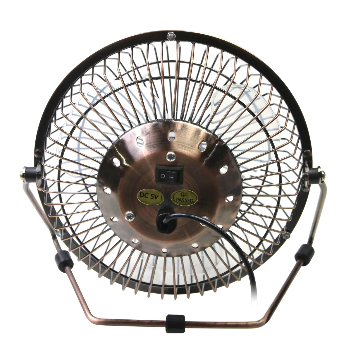 4 In. 6 In. and 8 In. 1-Speed Tilting Desk Fans with USB Power