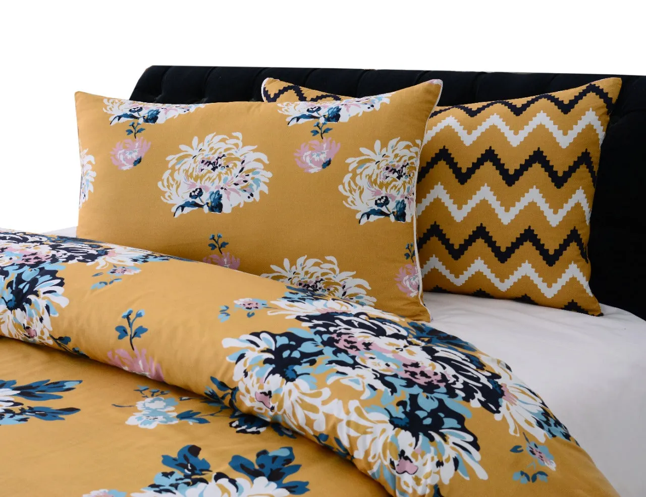 4 PCs Digital Printed Bed Sheet-ADPB-07