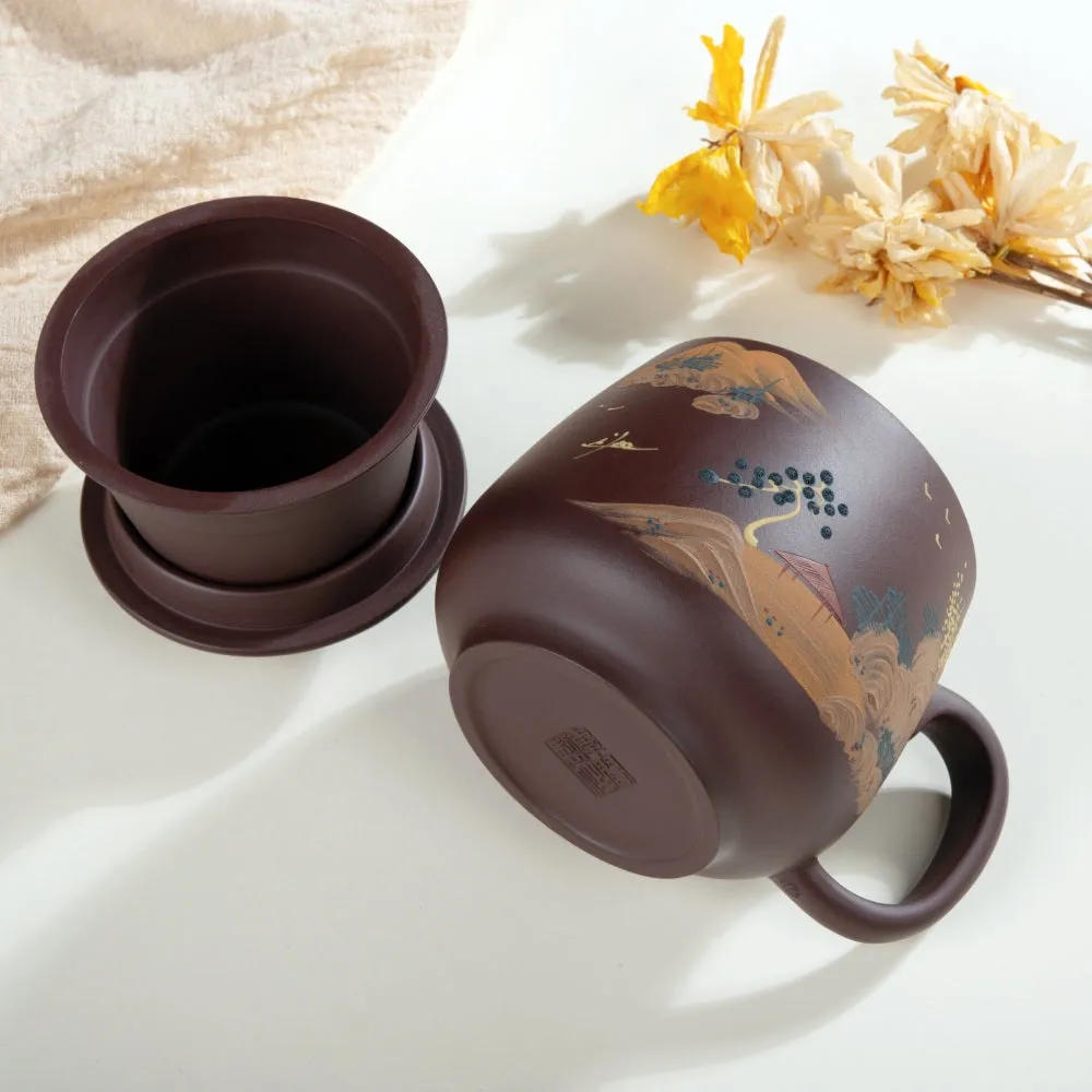 470ml Yixing Zisha Purple Clay Coffee & Tea Mug