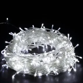 500 Super Bright Extra Long LED Icicle String Lights 25m -  White