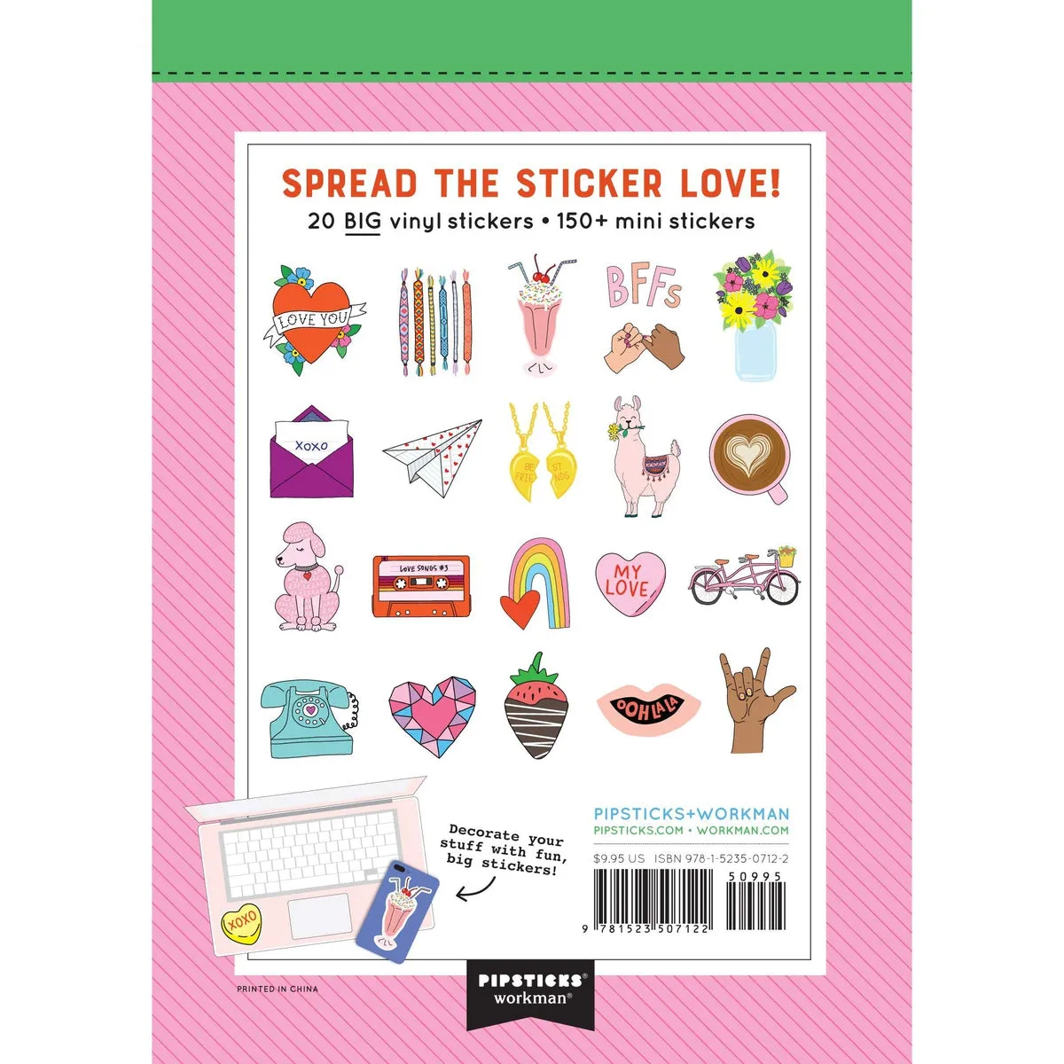 a little book of big love stickers