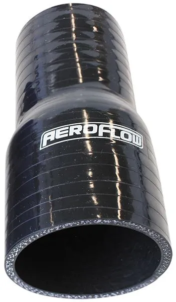 Aeroflow Gloss Black Straight Silicone Reducer / Expander Hose 4" (102mm) to 3-3/4" (95mm) I.D (AF9201-400-375)