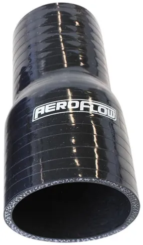 Aeroflow Gloss Black Straight Silicone Reducer / Expander Hose 4" (102mm) to 3-3/4" (95mm) I.D (AF9201-400-375)