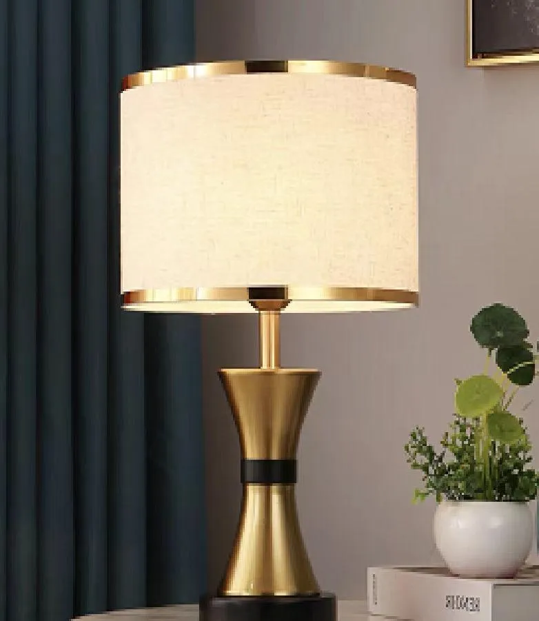 Aether Black and Golden Table Lamp (T9673)