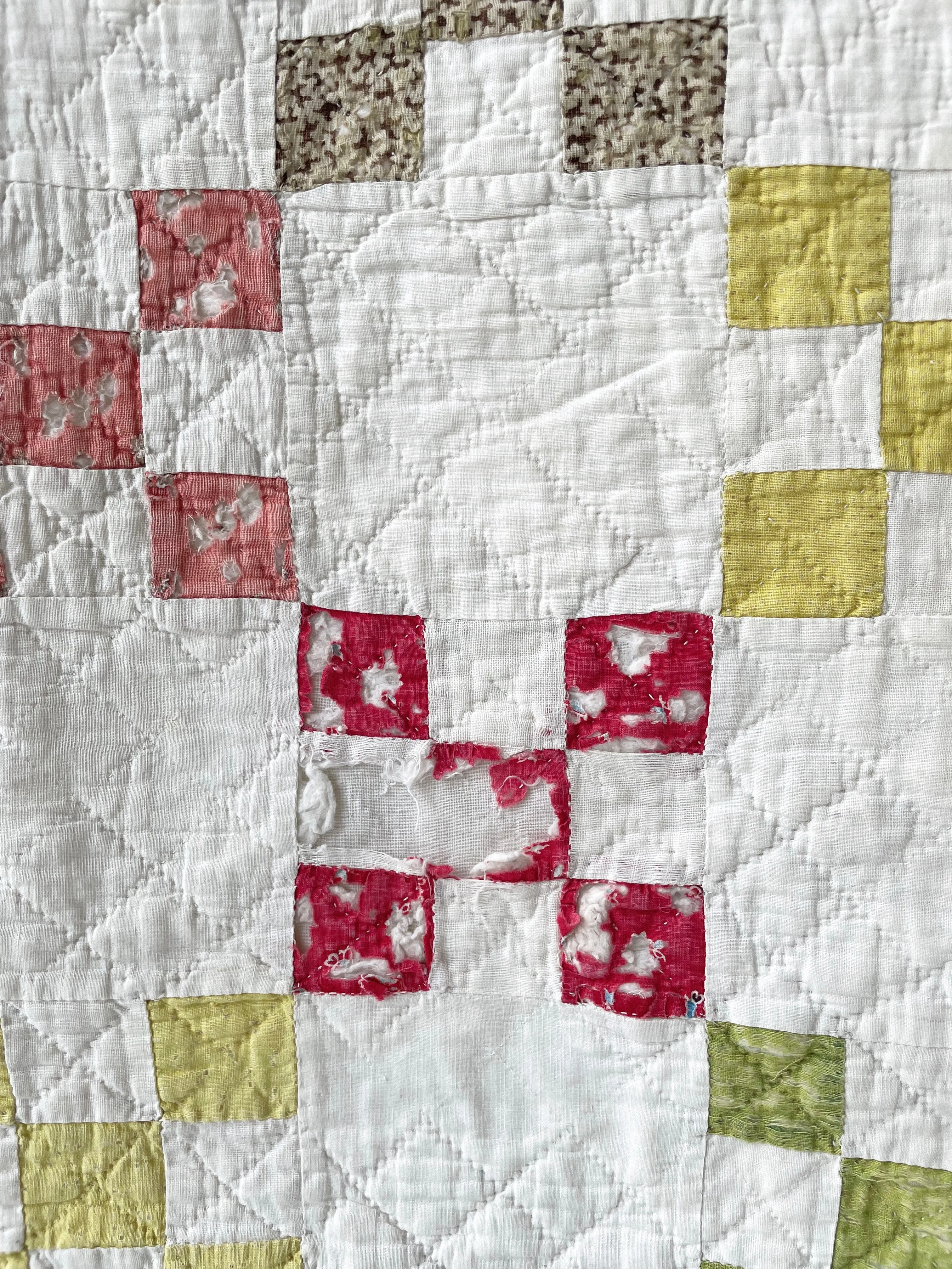 Antique Nine Patch Quilt