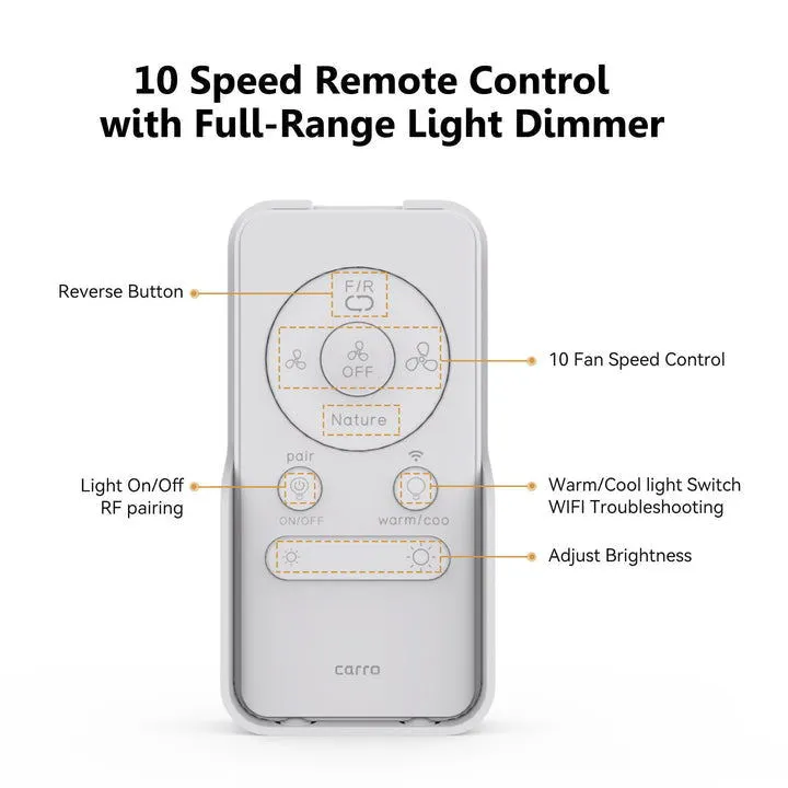 Antrim Flush Mount Smart Outdoor Fan with Led Light and Remote 52"