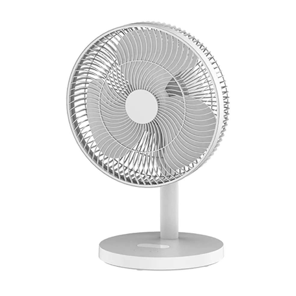 Aria Desk Fan with LED Light White