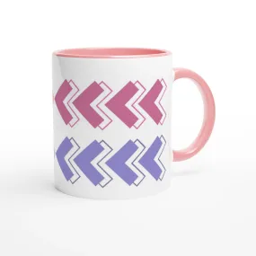 Arrow Pattern Ceramic Pink Mug | Stylish & Durable Coffee Cup