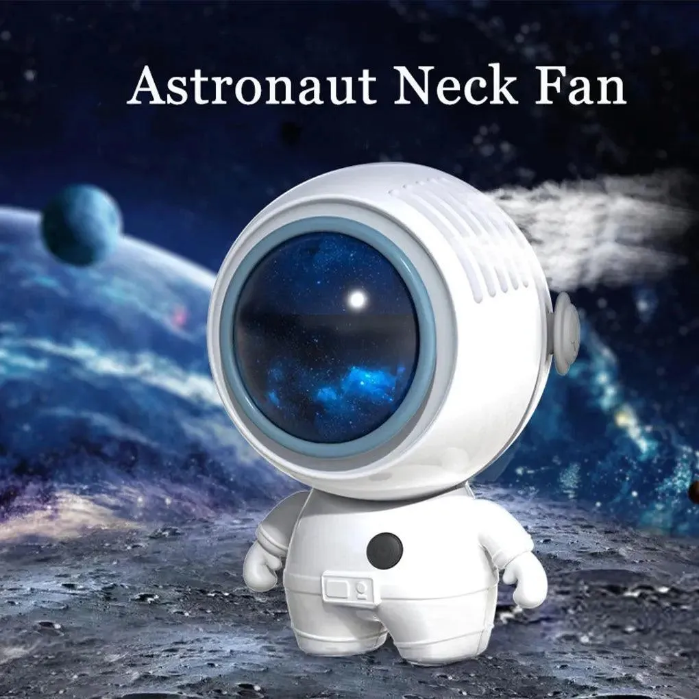 Astronaut Neck Hanging Fan Portable Cute Quiet Running Brushless Motor