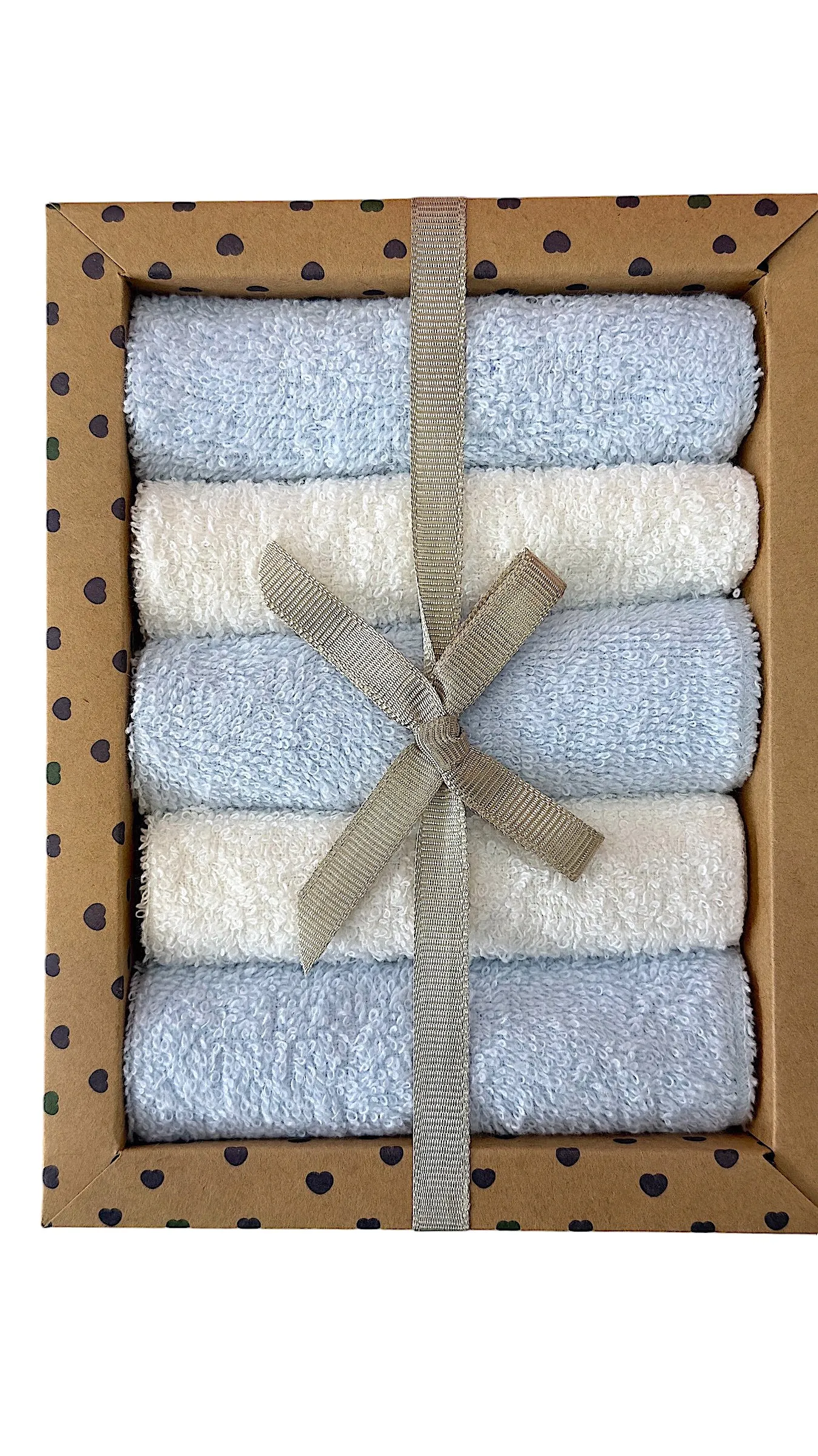 Baby 5-Pack Wash Cloths -Blue