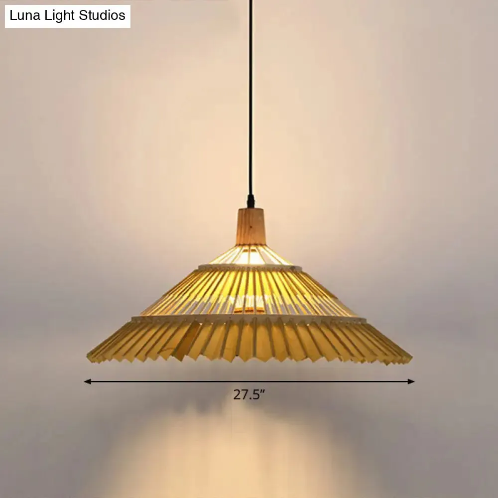 Bamboo Chinoiserie Pendant Light - 1 Head Suspension Lighting for Restaurants