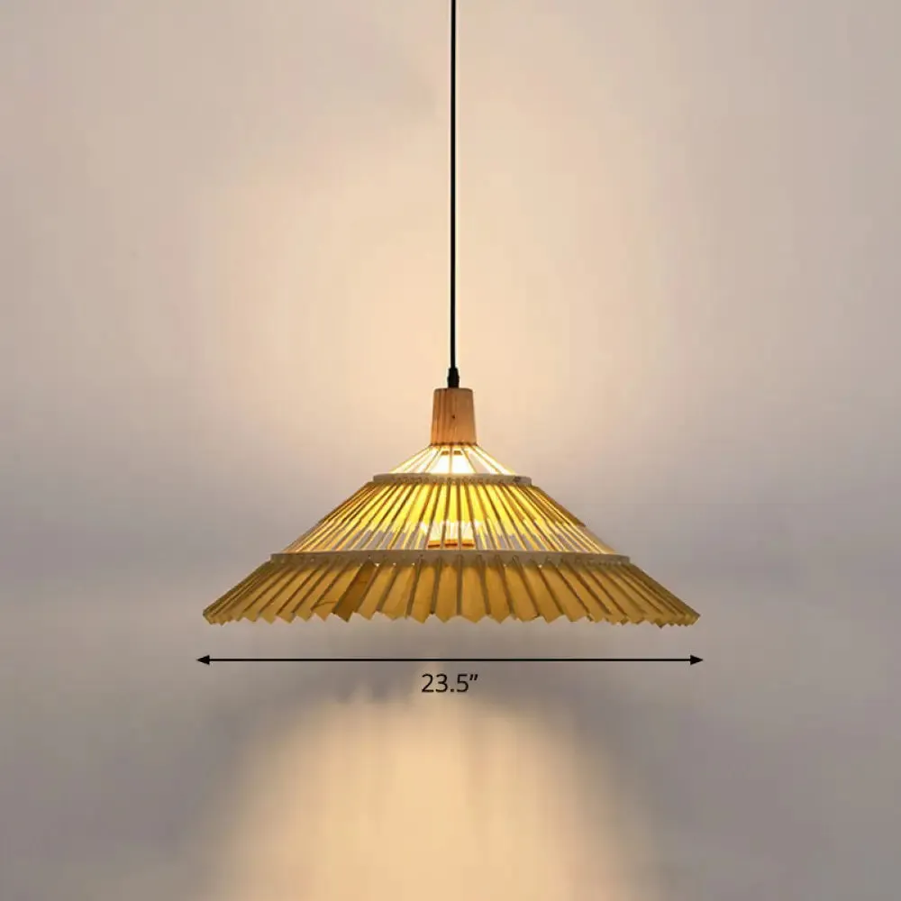 Bamboo Chinoiserie Pendant Light - 1 Head Suspension Lighting for Restaurants