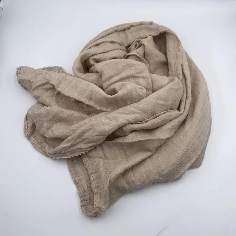 Bamboo Muslin Swaddle Blanket 47"x47"