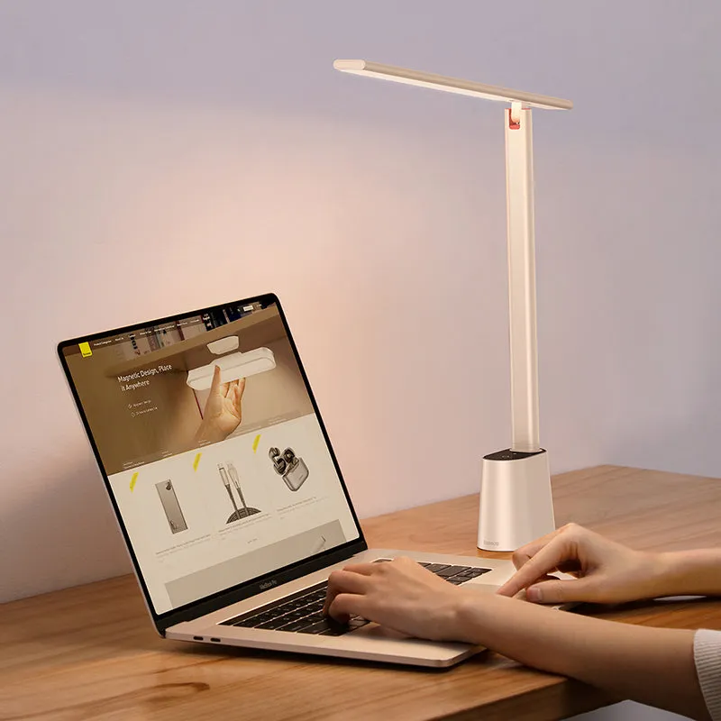 Baseus Smart Eye Folding Reading Desk LED Lamp Rechargeable Smart Light GREY (DGZG-0G)