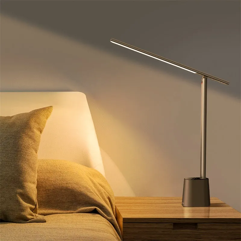 Baseus Smart Eye Folding Reading Desk LED Lamp Rechargeable Smart Light GREY (DGZG-0G)