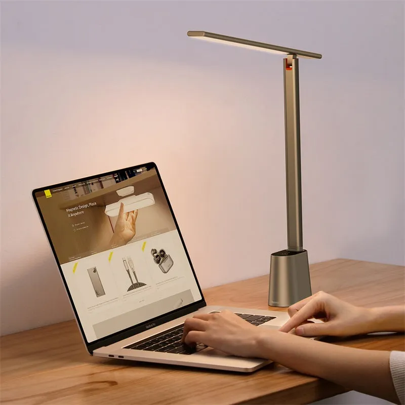 Baseus Smart Eye Folding Reading Desk LED Lamp Rechargeable Smart Light GREY (DGZG-0G)