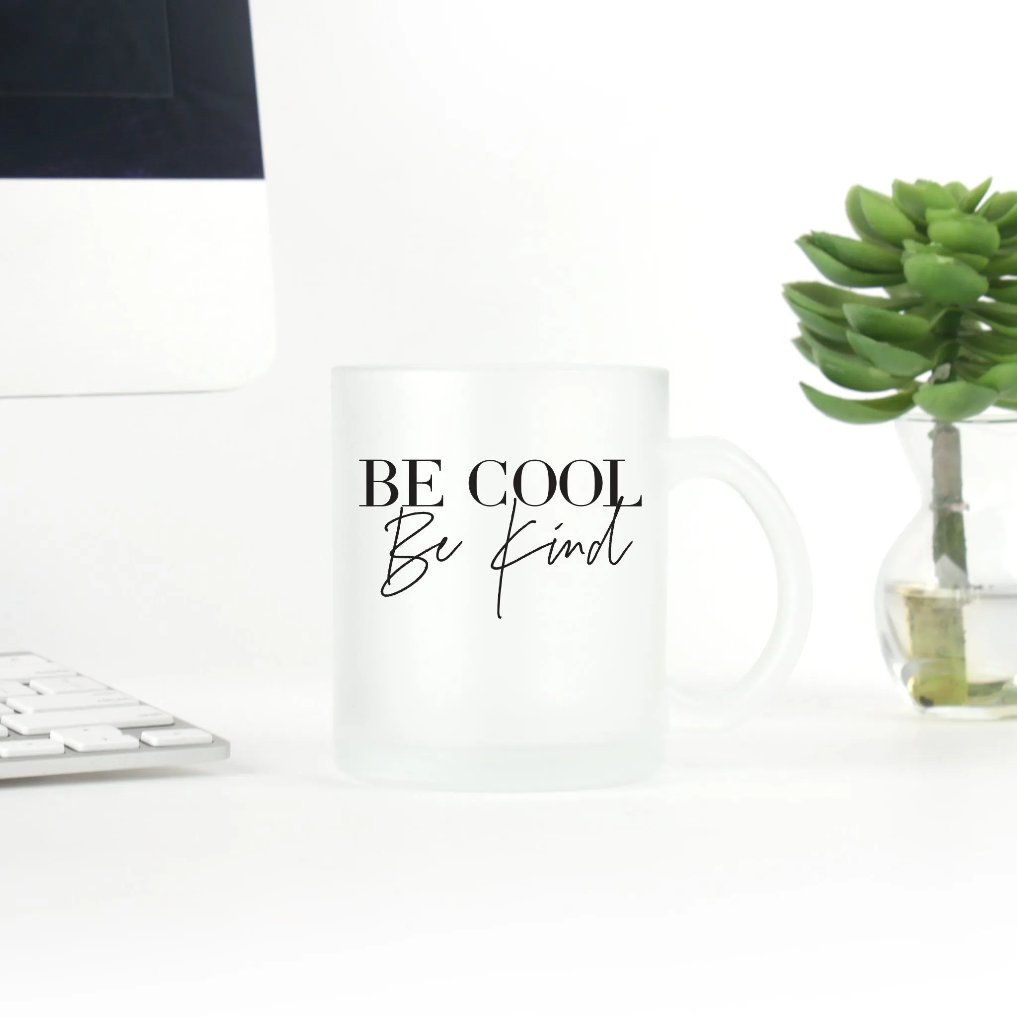 Be Cool Be Kind Serif Coffee Mug