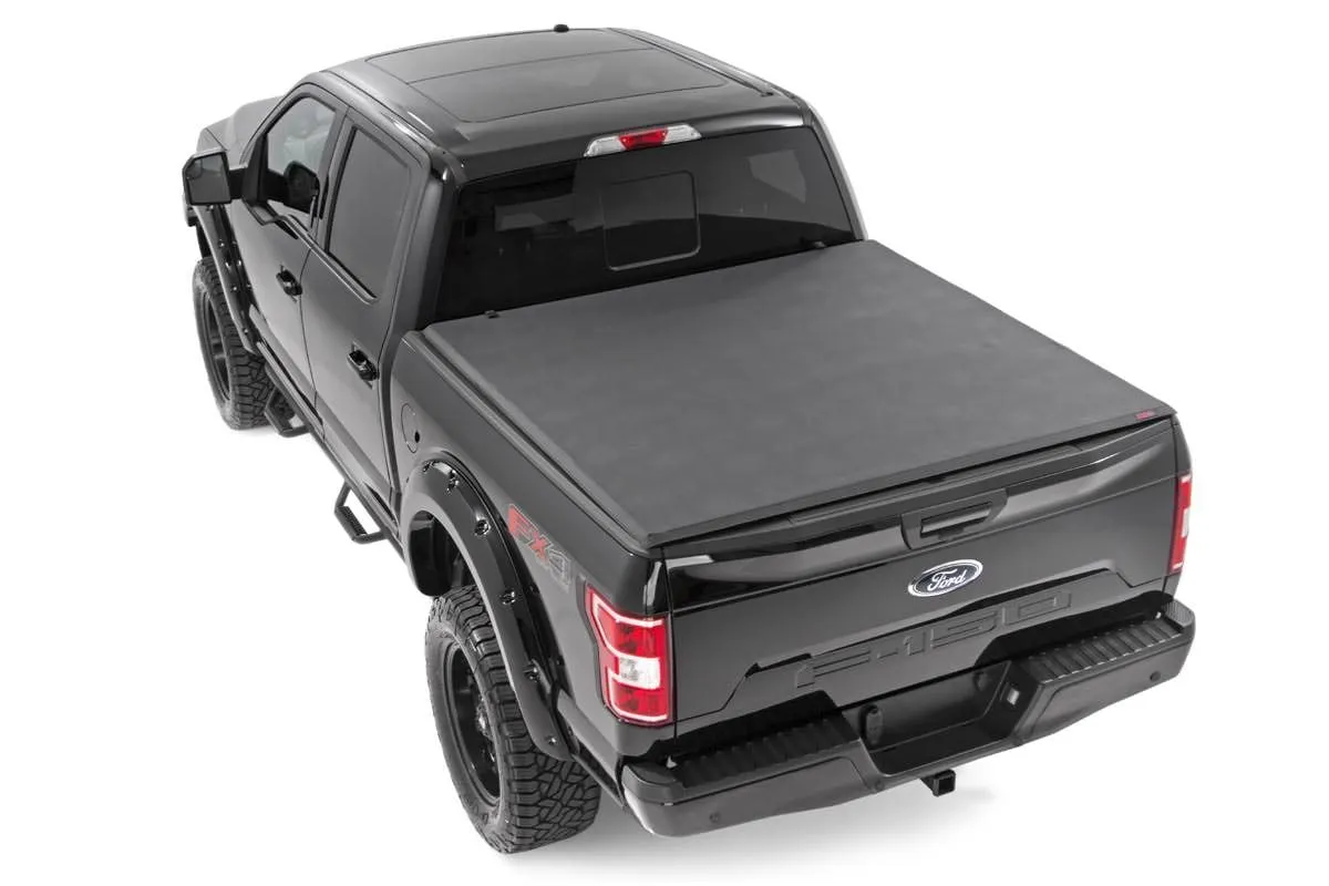 Bed Cover | Tri Fold | Soft | 5'7" Bed | Ford F-150 /F-150 Lightning | 2021-2022