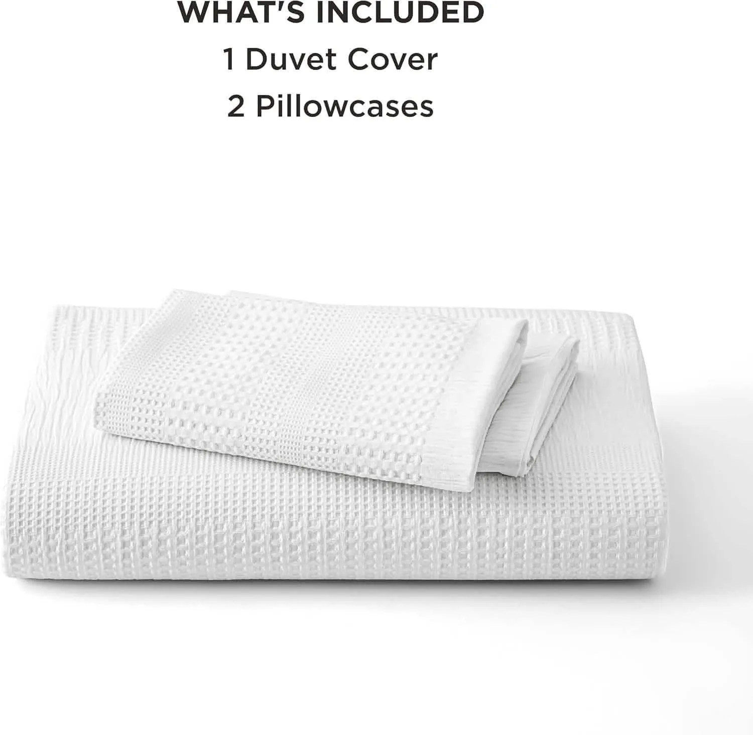 Bedsure Muslin Waffle Weave Duvet Cover Set