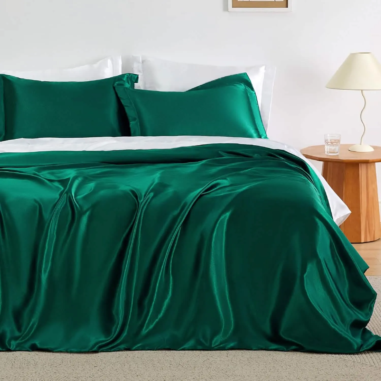 Bedsure Satin Duvet Cover Set