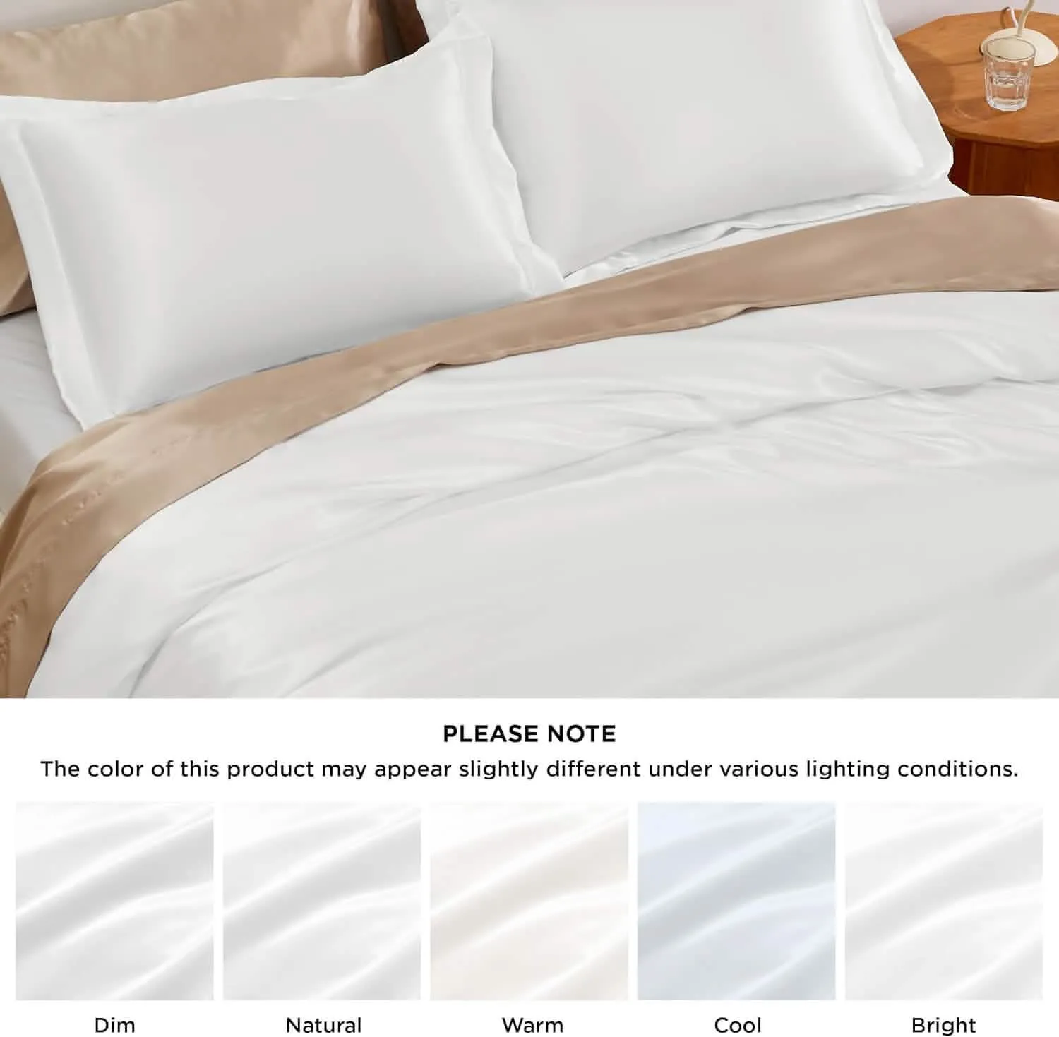 Bedsure Satin Duvet Cover Set