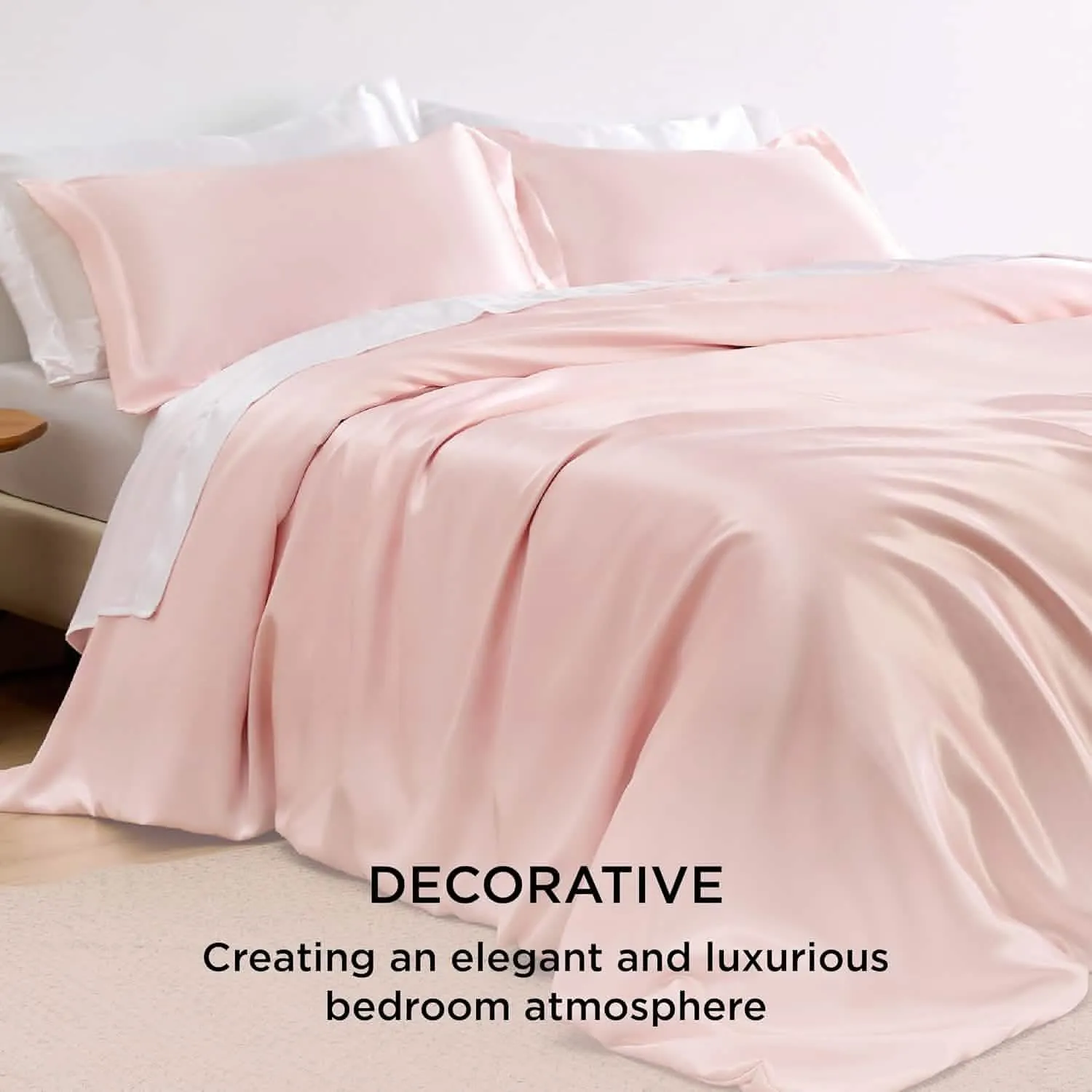 Bedsure Satin Duvet Cover Set