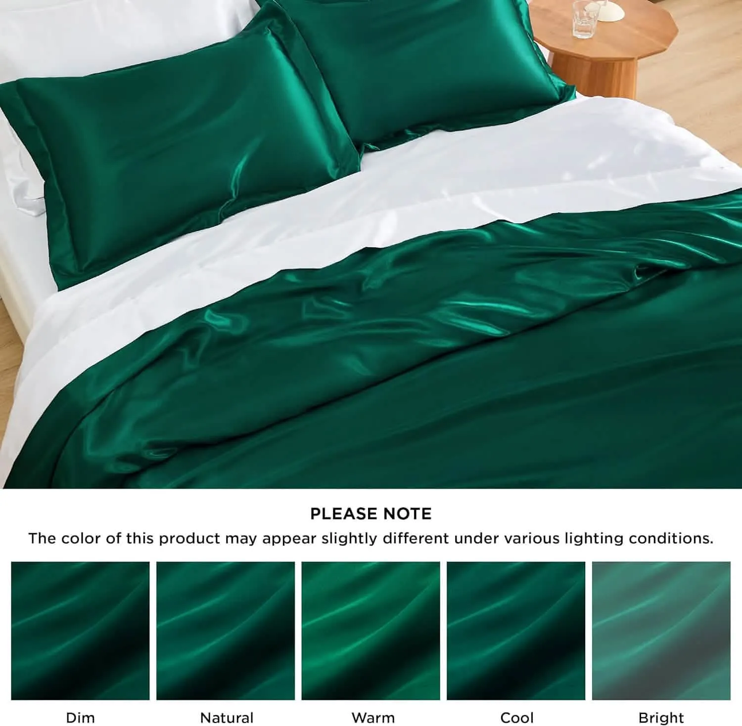 Bedsure Satin Duvet Cover Set