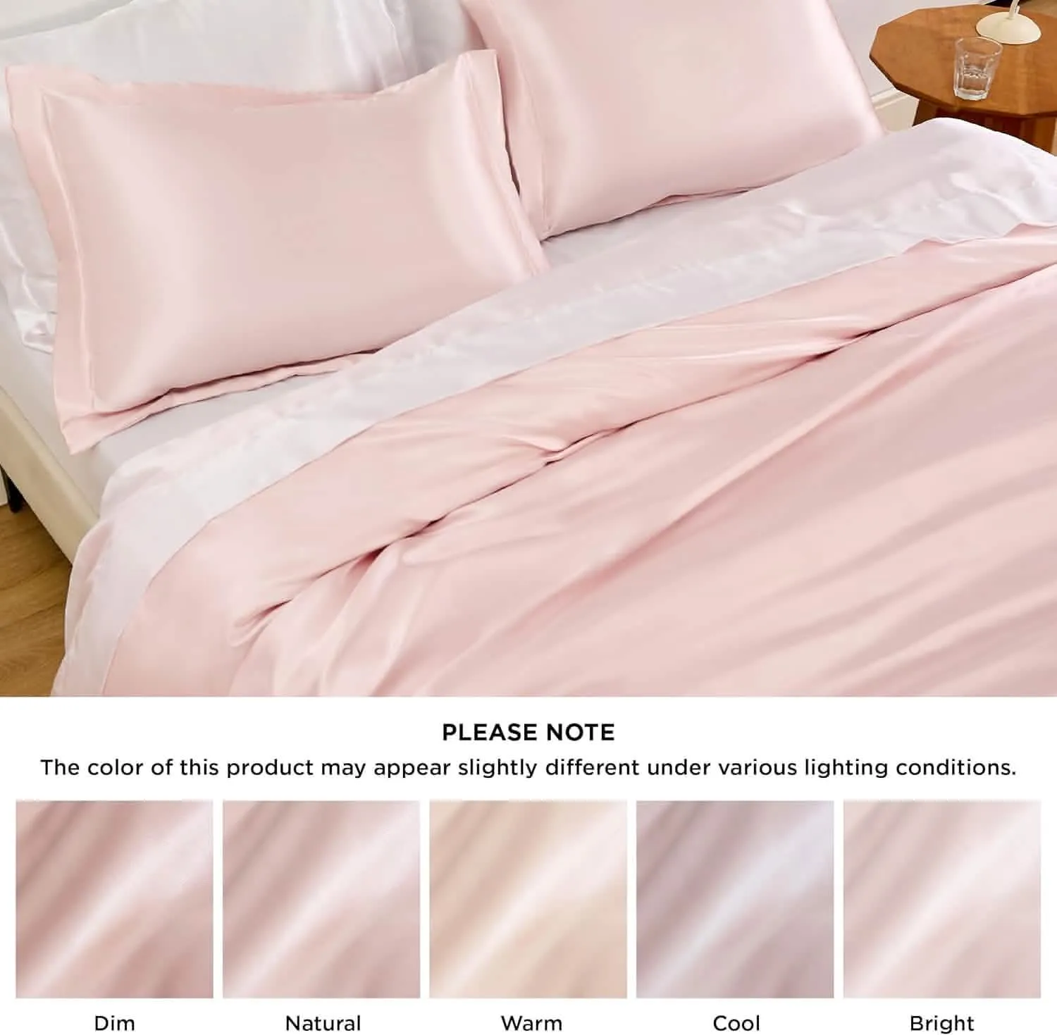 Bedsure Satin Duvet Cover Set