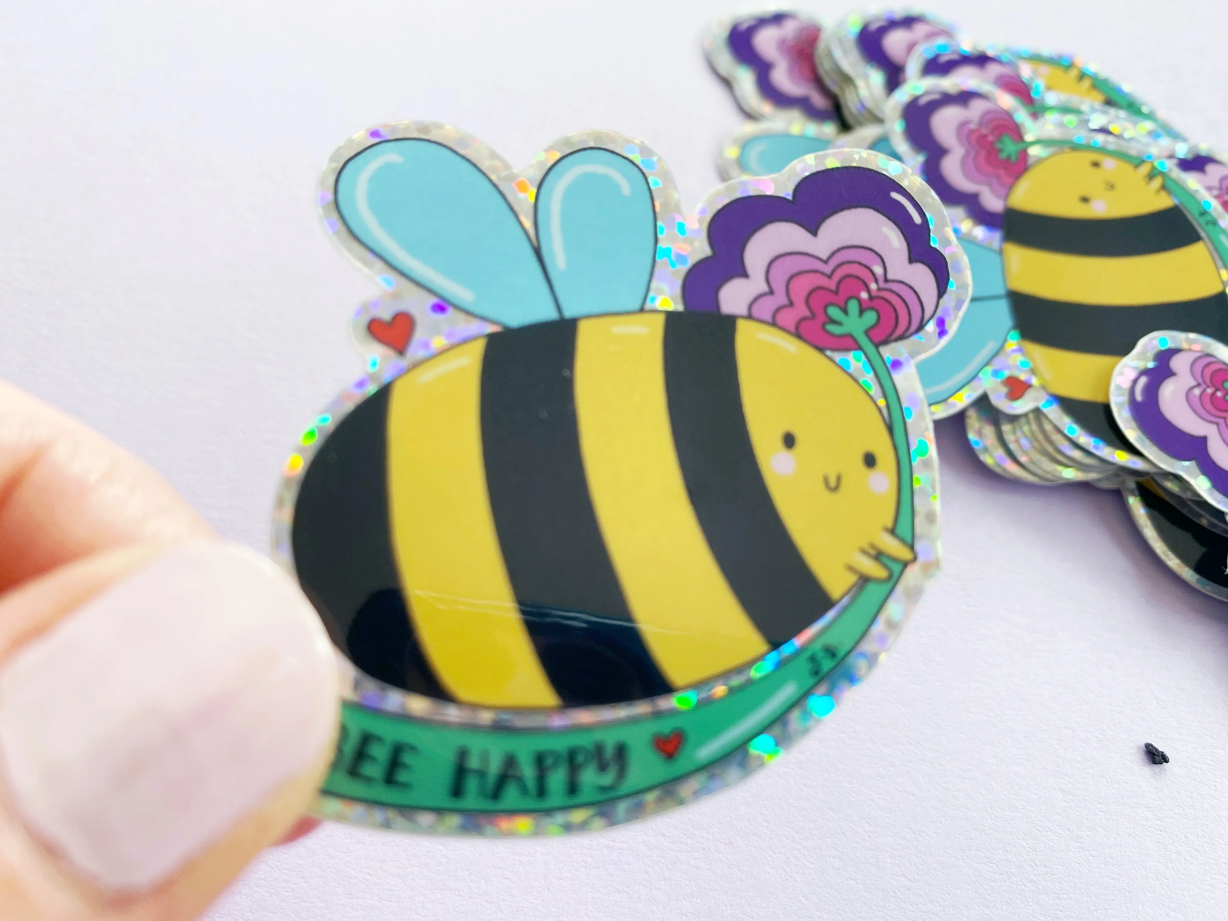 Bee Happy Sticker