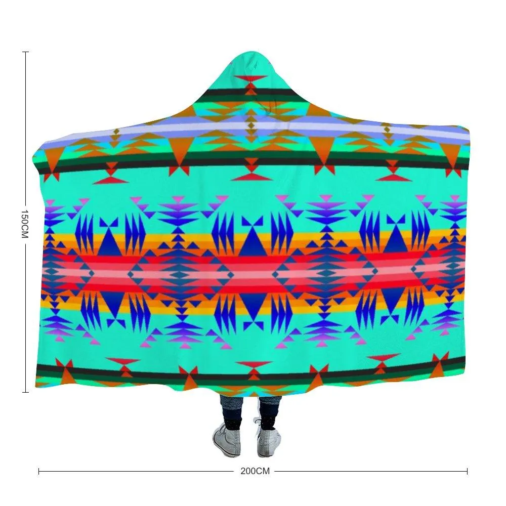 Between the Mountains Spring Hooded Blanket