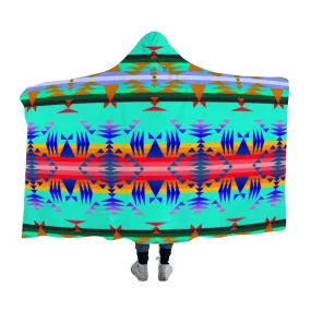 Between the Mountains Spring Hooded Blanket