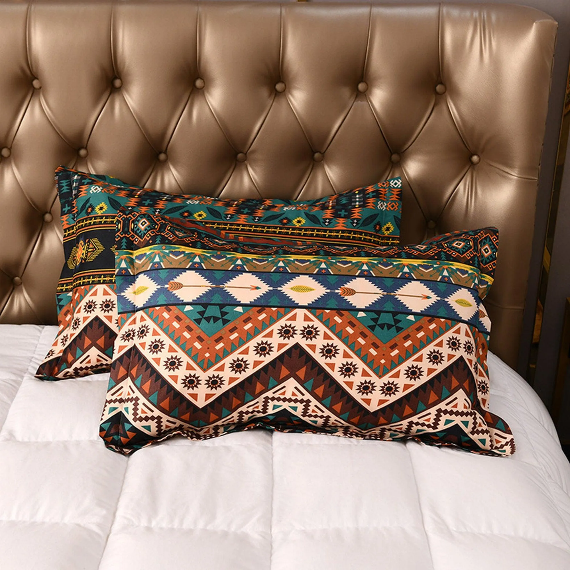 Bohemian Unique Duvet Cover Set Boho Bedding, Hippie Dorm Bedding with Pillowcase