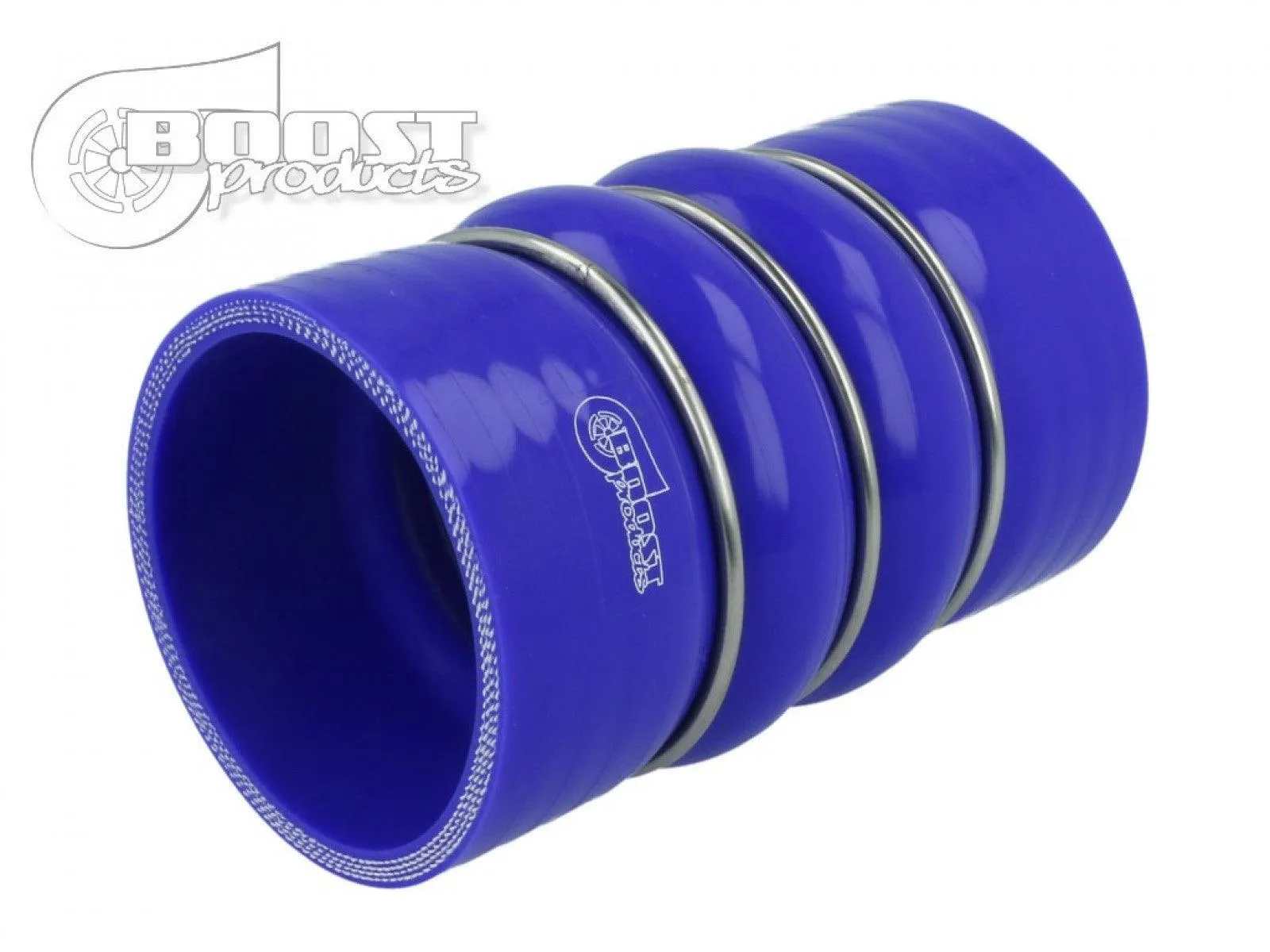 BOOST Products Silicone Coupler with Double Hump, 63mm (2-1/2") ID, Blue