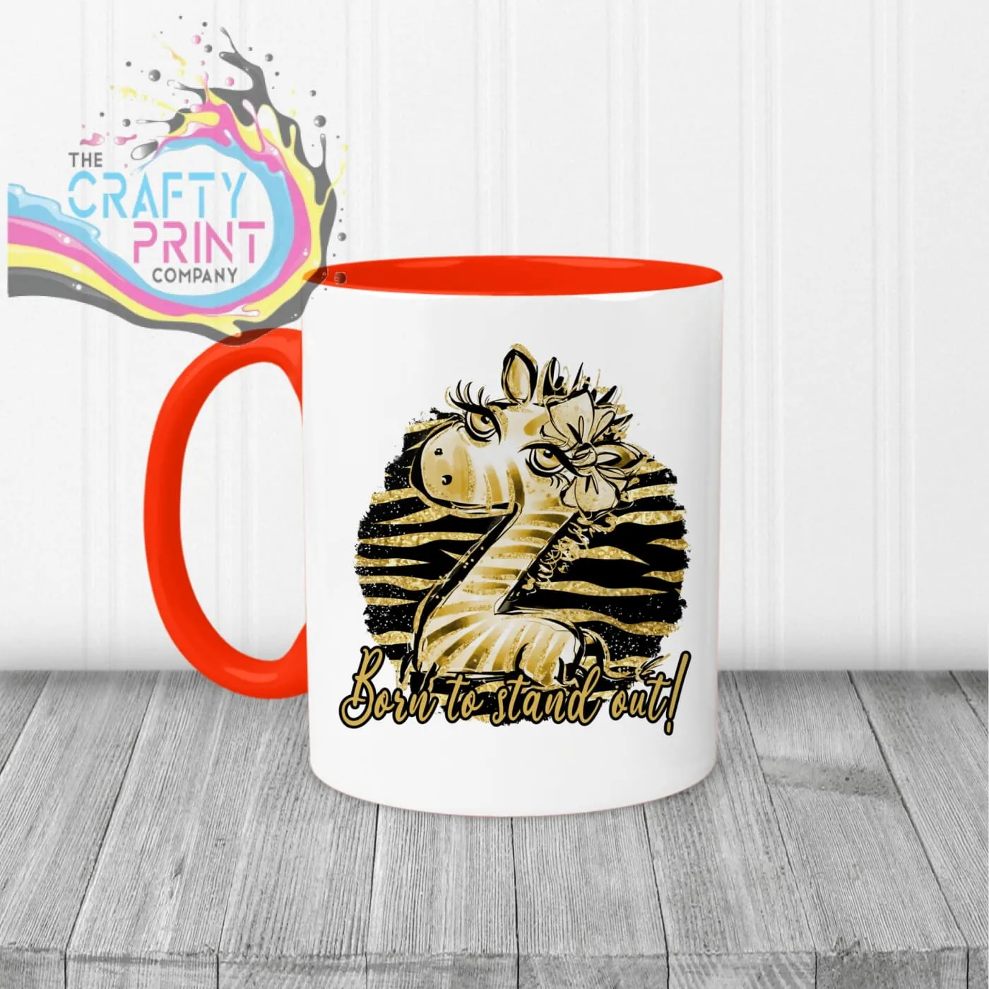 Born to Stand Out Giraffe Mug