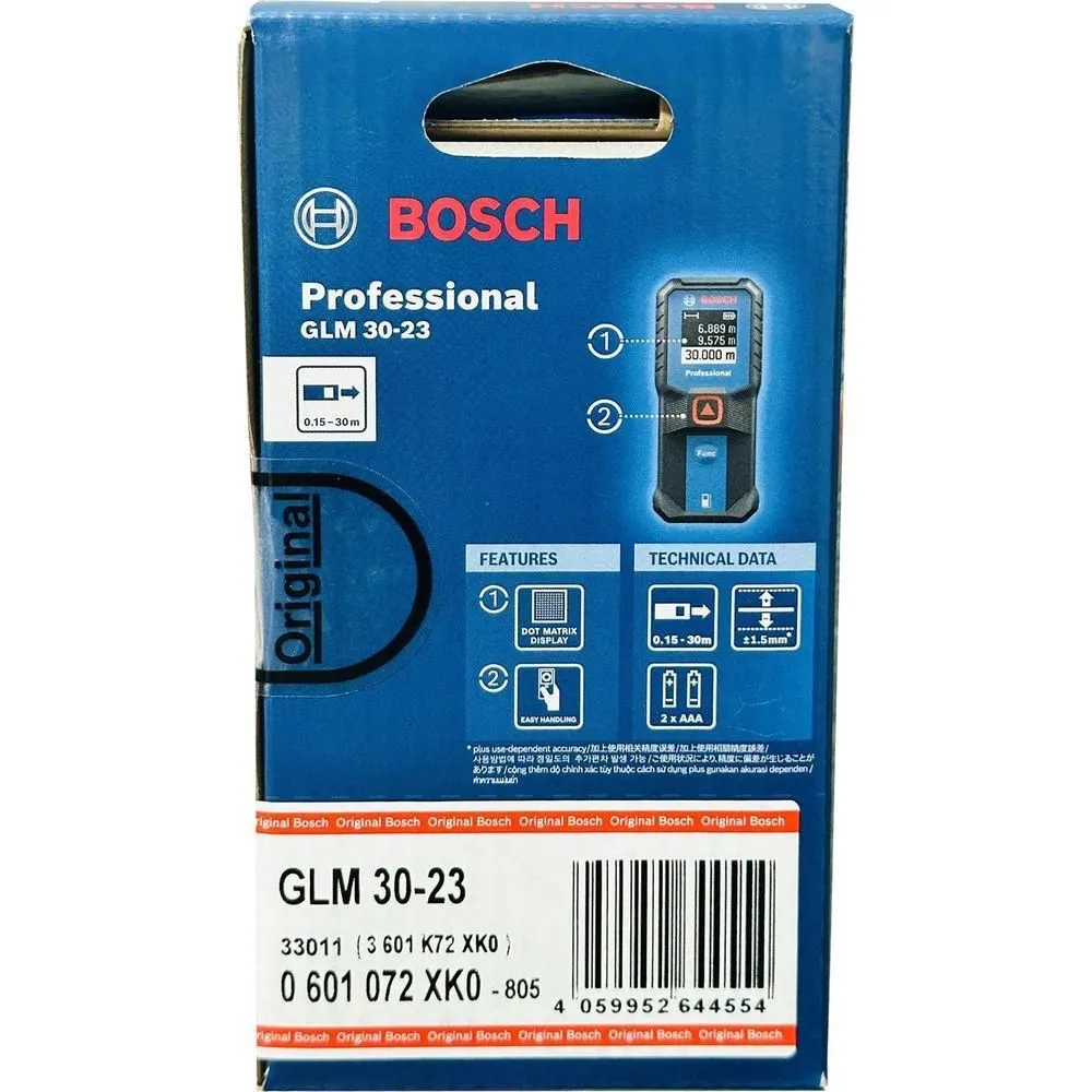 Bosch GLM 30-23 Laser Rangefinder / Distance Measurer (30 meters) (Open Seal)