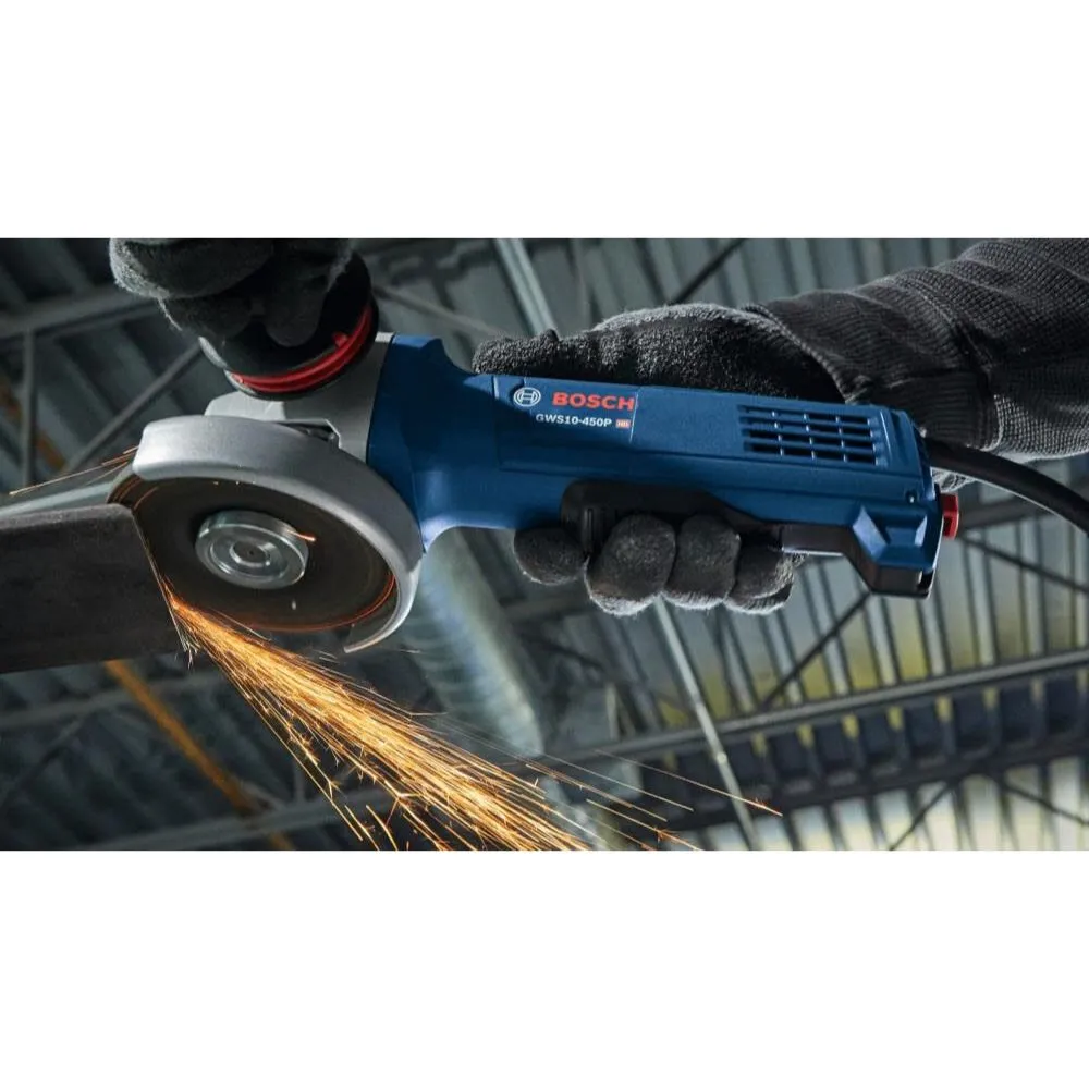 Bosch GWS10-450P 4-1/2 In. Ergonomic Angle Grinder with Paddle Switch