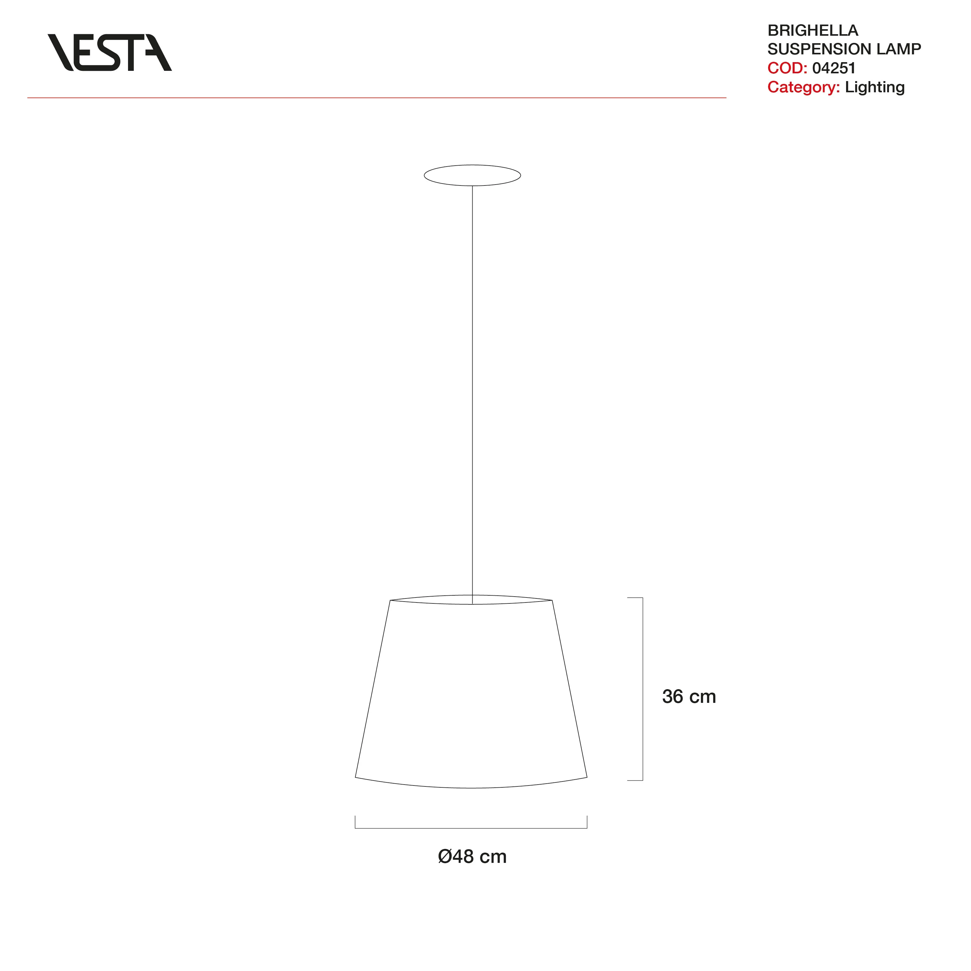 BRIGHELLA SUSPENSION LAMP