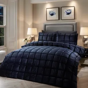 Brighton Square Duvet Set - Navy