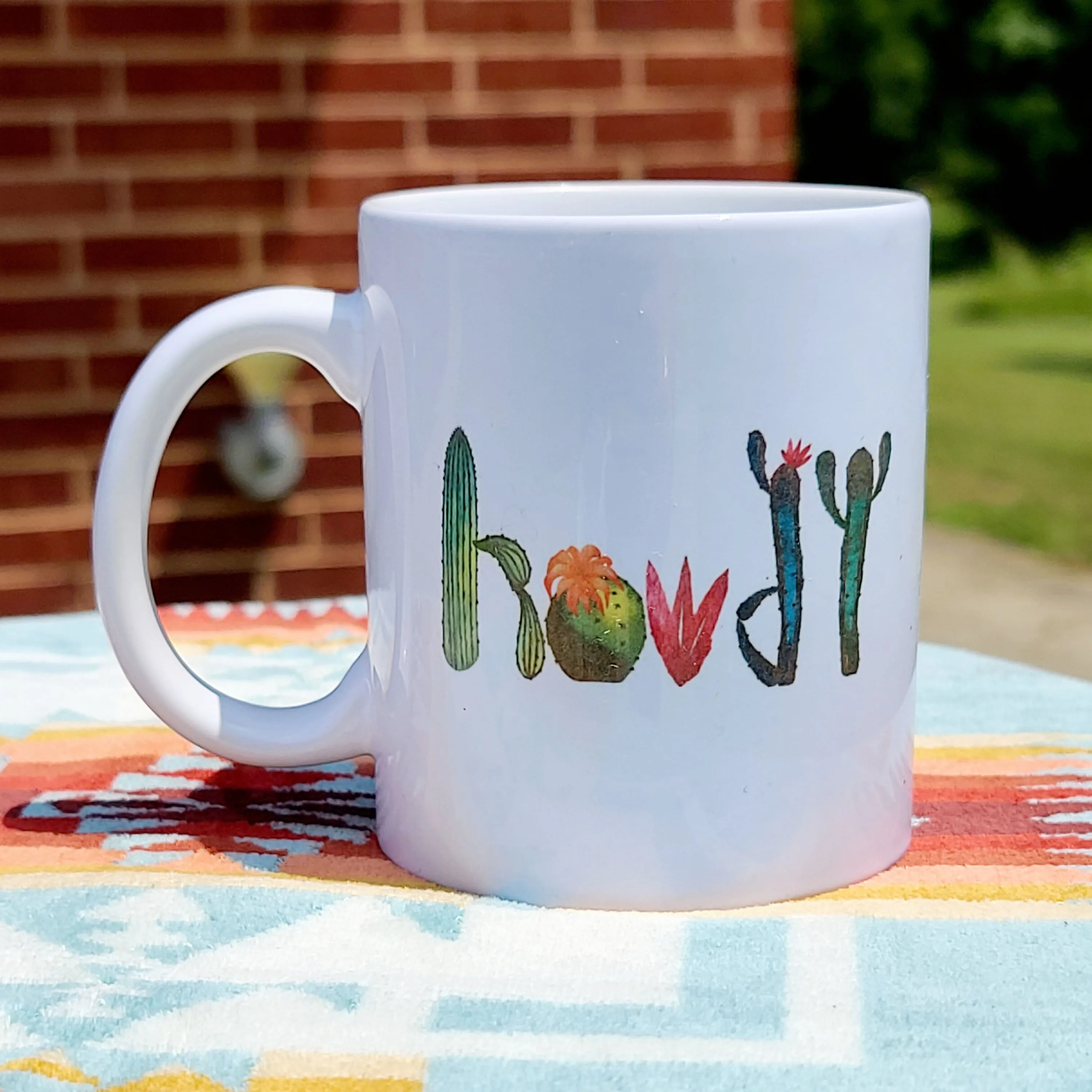 Cactus Howdy Mug