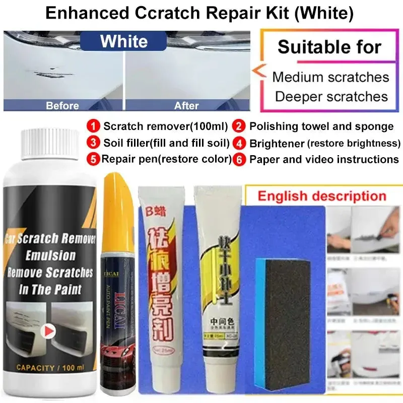 Car Scratch Remover Paint Care Tools Auto Swirl Remover Scratches Repair Polishing Auto Body Grinding Compound Anti Scratch Wax