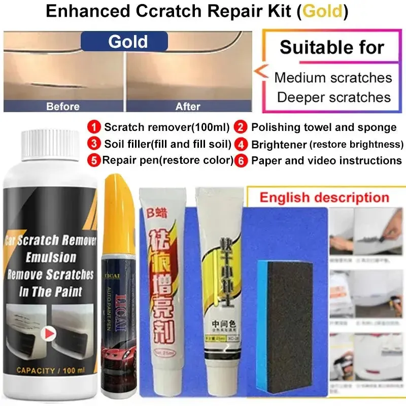 Car Scratch Remover Paint Care Tools Auto Swirl Remover Scratches Repair Polishing Auto Body Grinding Compound Anti Scratch Wax